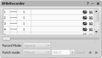 *FileRecorder parameter editor window