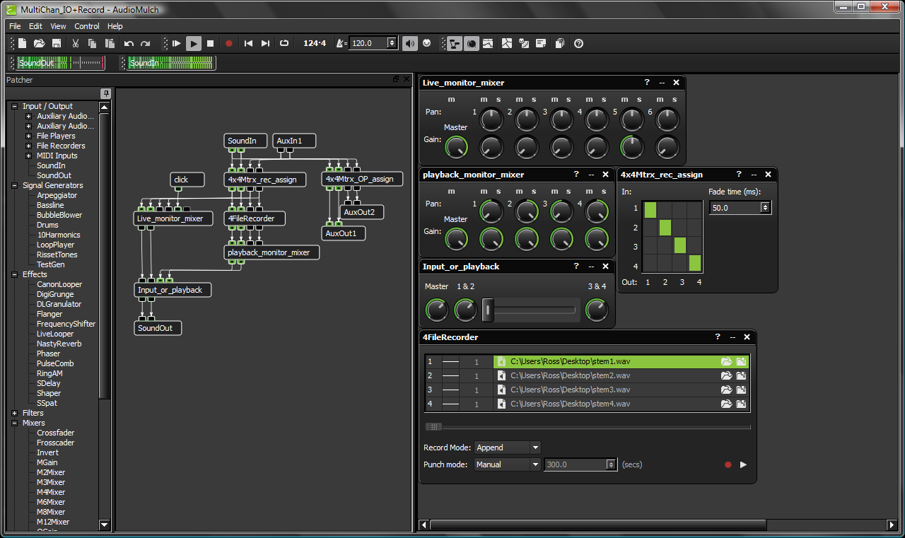 AudioMulch screenshot